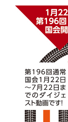 1月22日 第196回 通常国会開会